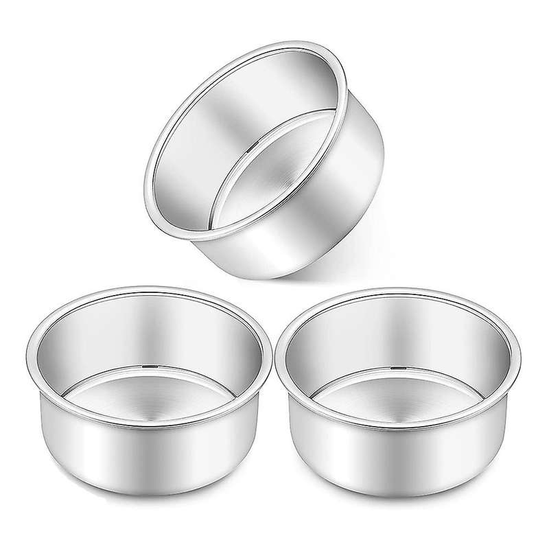 4 Inch Cake Pan Set Of 4,for Wedding Birthday Layer Cake, Safe