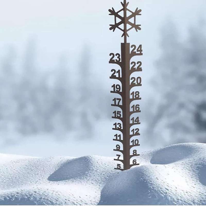 1 Snow Meter 24 Scale Outdoor Snowmobile Snow Measuring Courtyard