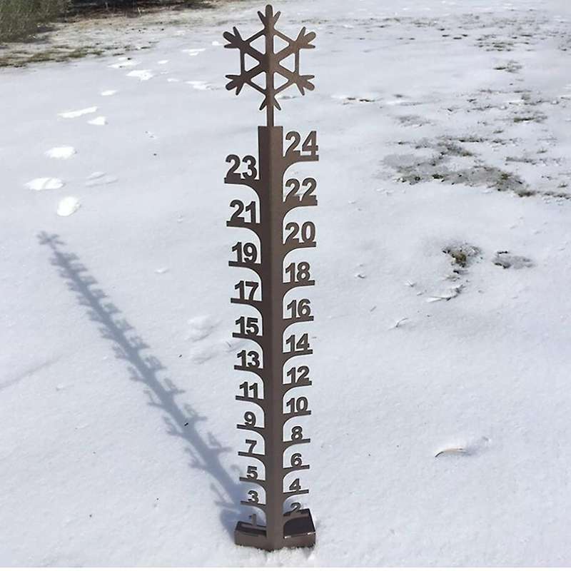 1 Snow Meter 24 Scale Outdoor Snowmobile Snow Measuring Courtyard