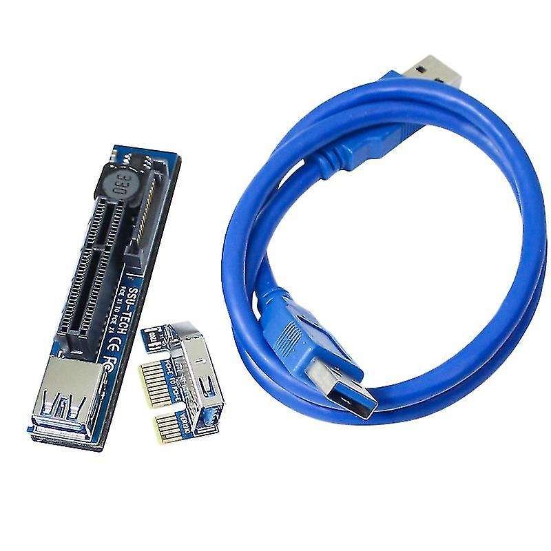 Pci-e Riser Pci-express X1 to X4 with 30cm Usb3.0 Extension Cable