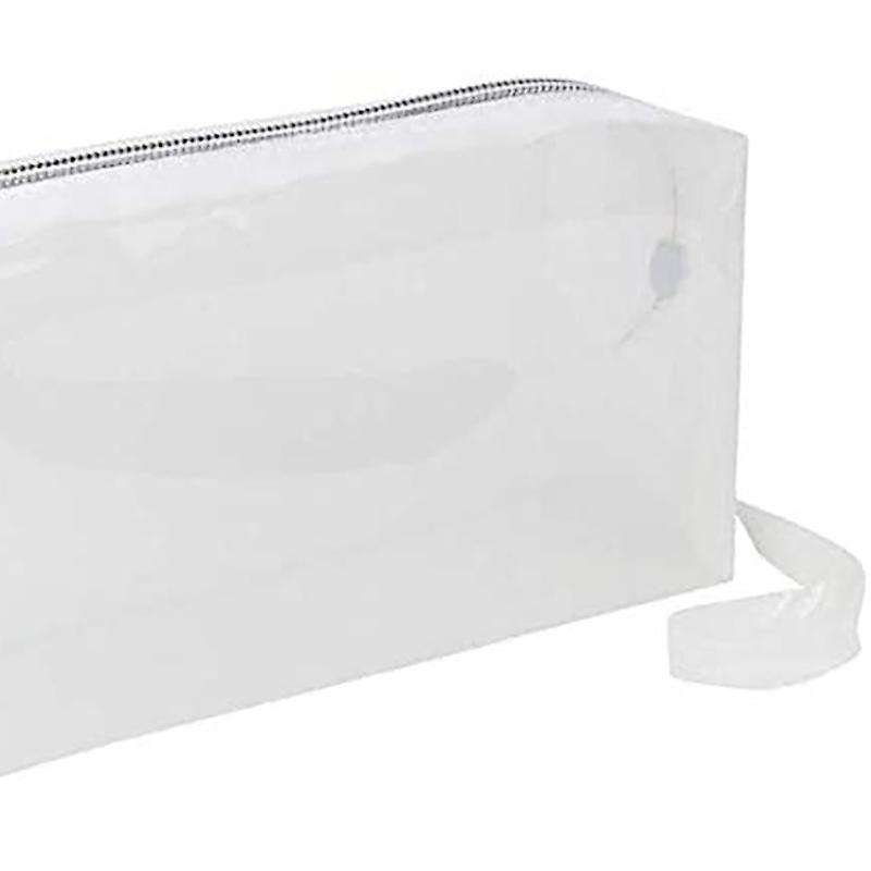 Large Transparent Pencil Case Zipper Cosmetic Jelly Pencil Case