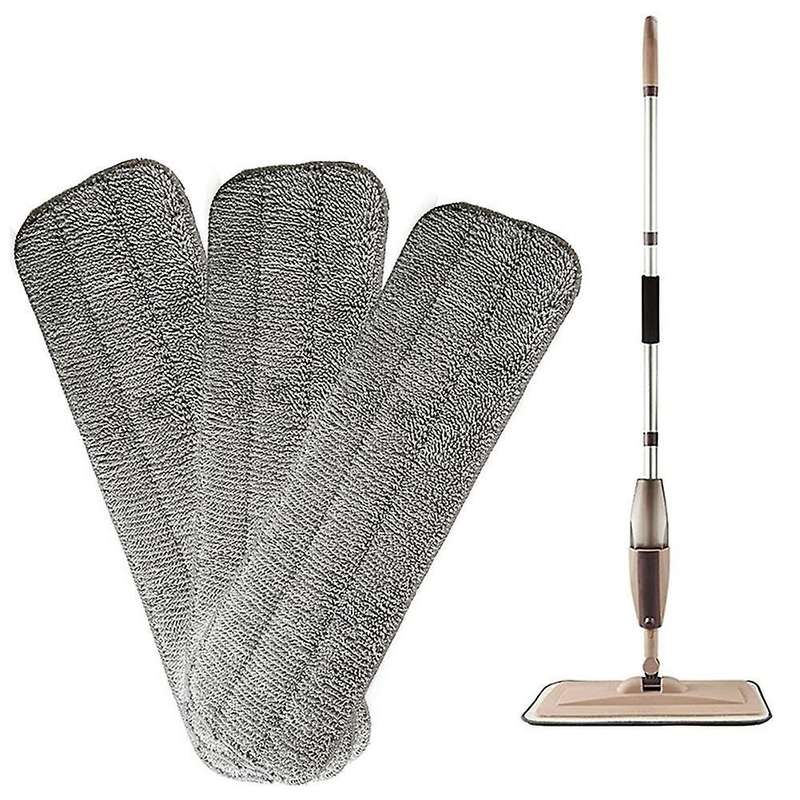 6 Pack Wet Dry Microfiber Mop Cleaning Pad 38x11cm for Spray Mops