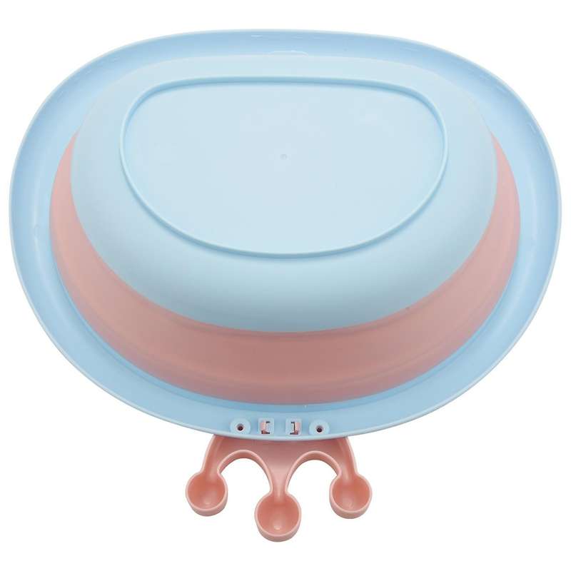 Newborn Baby Foldable Bath Tub Baby Shower Tubs Face Basin Pink