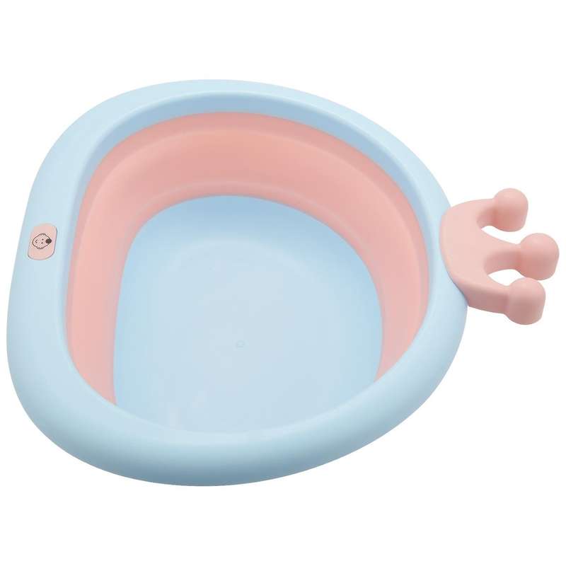 Newborn Baby Foldable Bath Tub Baby Shower Tubs Face Basin Pink