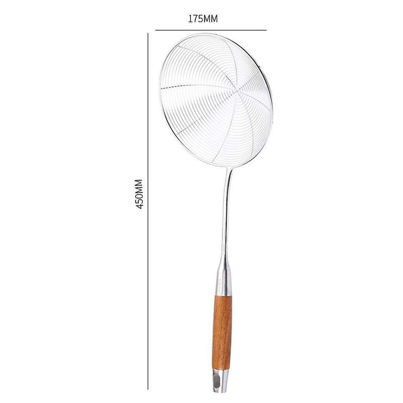 304 Stainless Steel Drain Spoon Kitchen Deep-fried Colander, 450mm