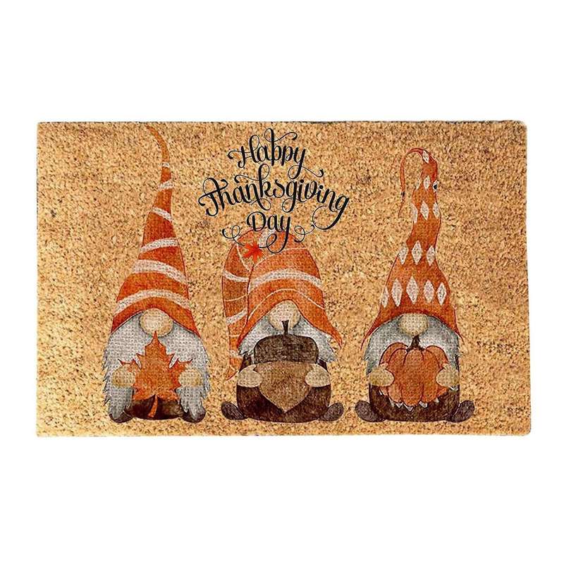 Thanksgiving Doormat Fall Autumn Door Mat Home Carpet 40x60cm D