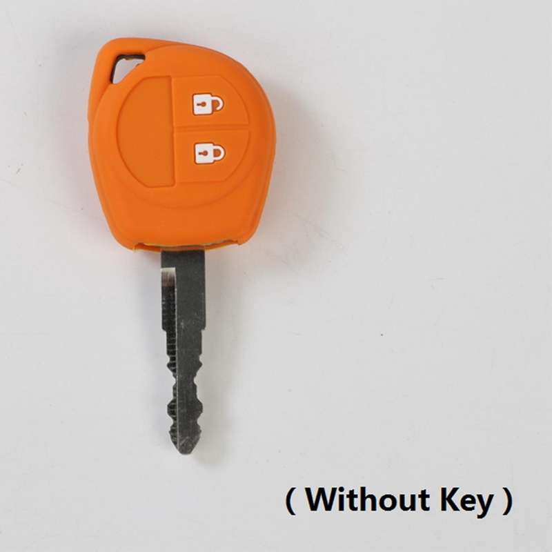 Silicon Car Key Cover for Suzuki Sx4 Swift Grand Vitara, Orange