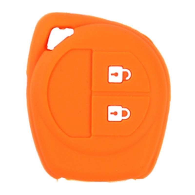 Silicon Car Key Cover for Suzuki Sx4 Swift Grand Vitara, Orange
