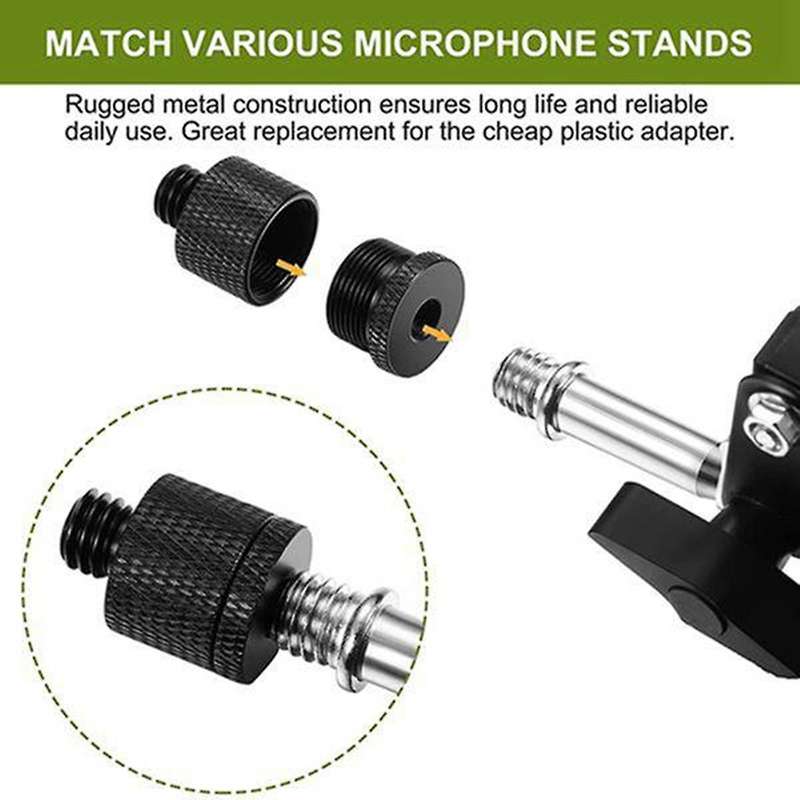Mic Adapter 5/8 Female to 3/8 Male and 3/8 Female to 5/8 Male Screw