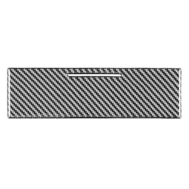 Carbon Fiber Center Control Panel Ashtray Box Cover Trim Sticker