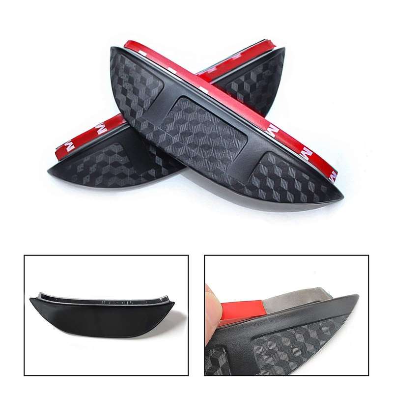 Rearview Mirror Rain Eyebrow Cover Trim for Toyota Land Cruiser 16-20