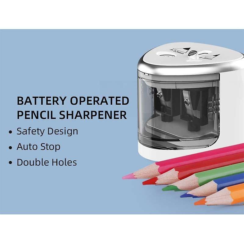 Tenwin Pencil Sharpener Electric, Mechanical Blade Container Battery