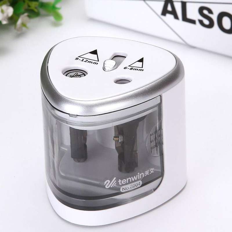 Tenwin Pencil Sharpener Electric, Mechanical Blade Container Battery