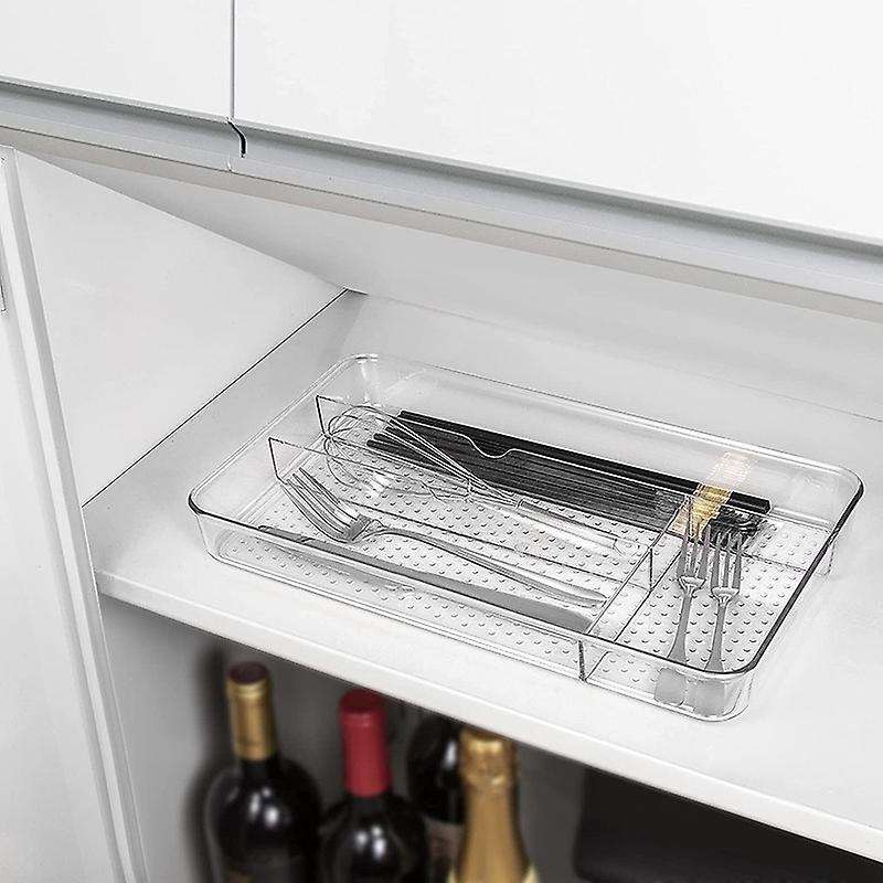 Cutlery Tray Non-slip Drawer Storage Box for Storing Kitchen Utensils