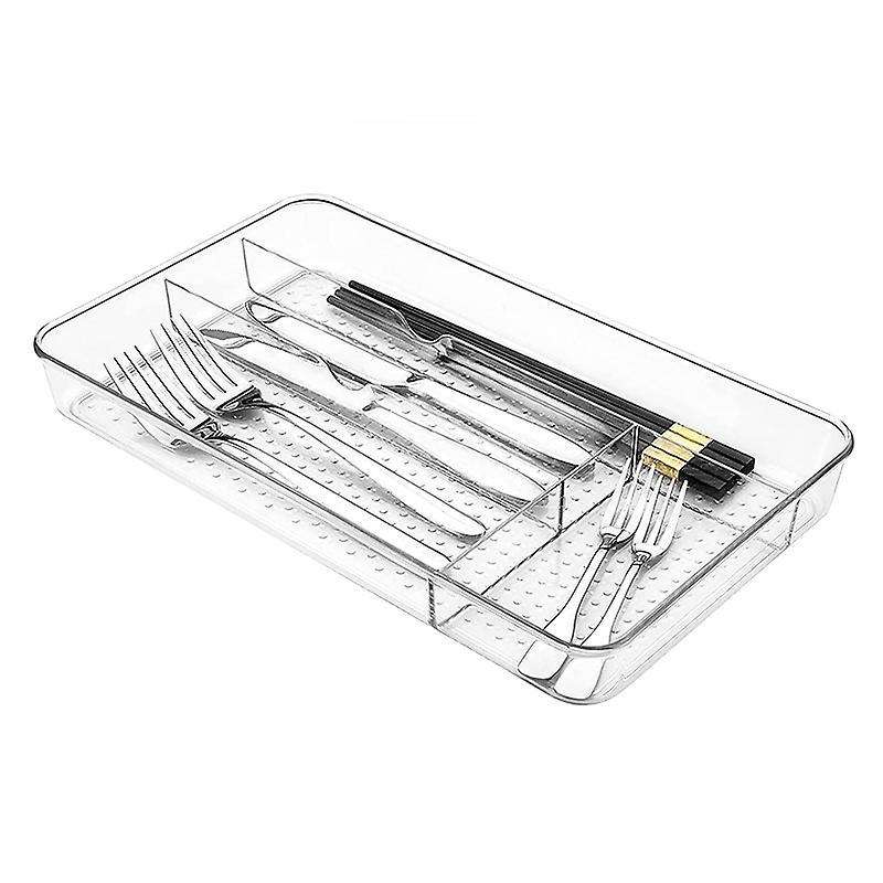 Cutlery Tray Non-slip Drawer Storage Box for Storing Kitchen Utensils