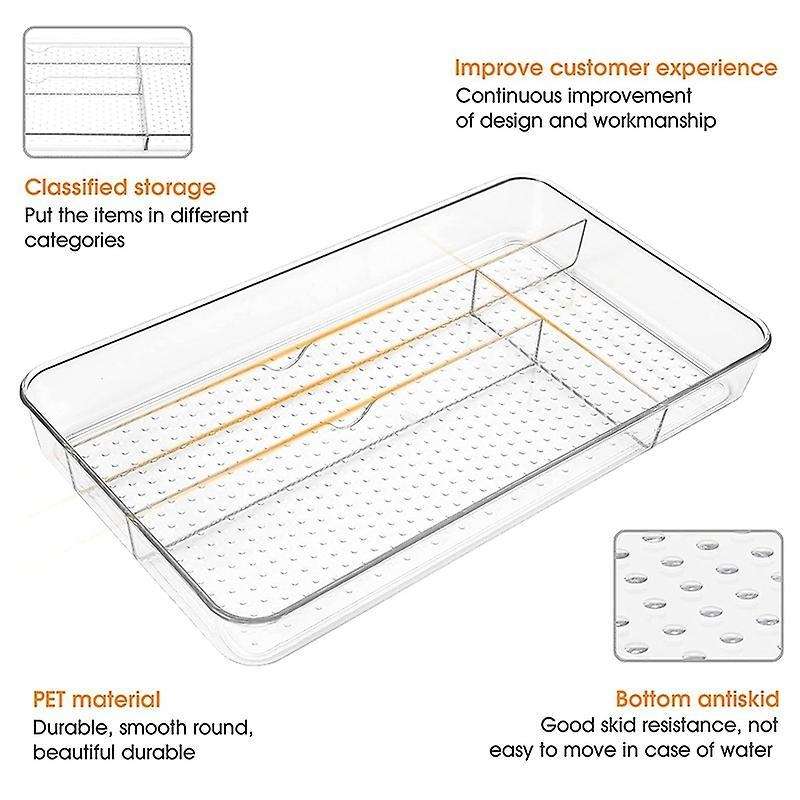 Cutlery Tray Non-slip Drawer Storage Box for Storing Kitchen Utensils