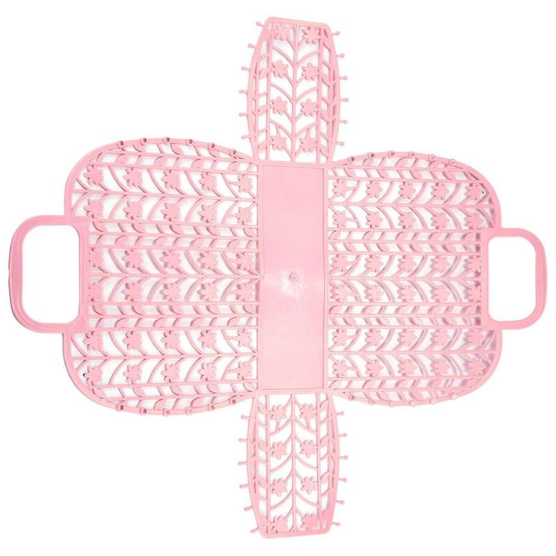 Bathroom Hollow Washing Storage Basket Shower Basket Plastic Pink