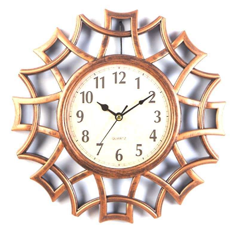 Abstract Wall Clock Numeral Geometric Wall Clock Quartz Copper