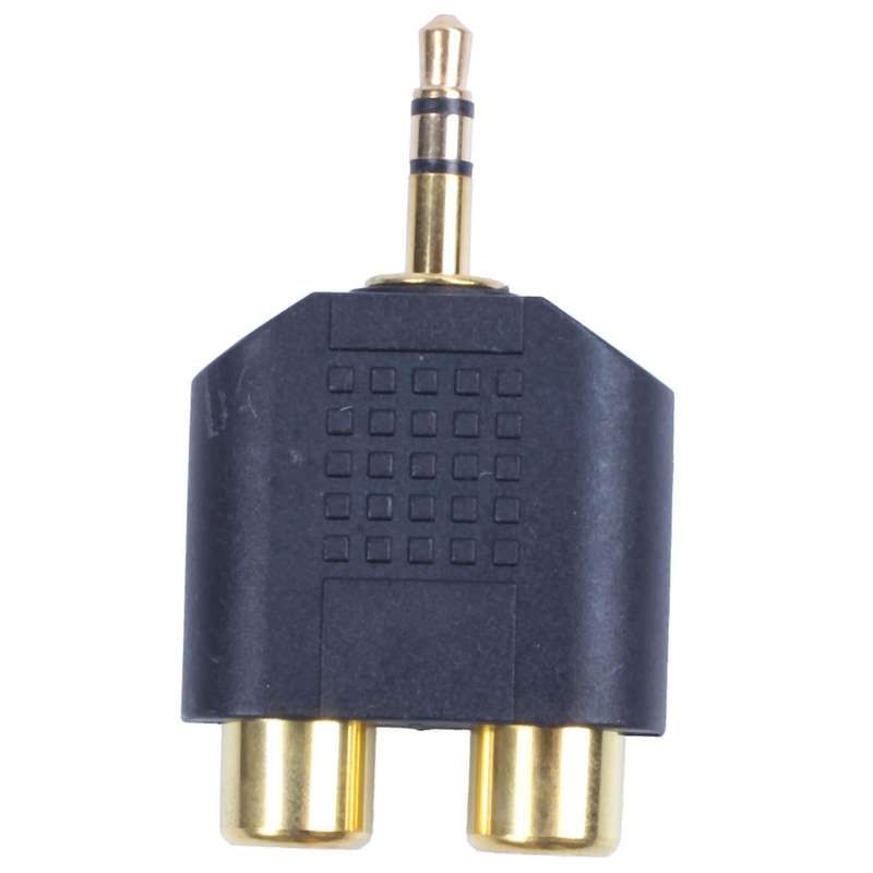 Rca Y Splitter Lead Adapter Male to 2 Female Car Audio Connector Plug