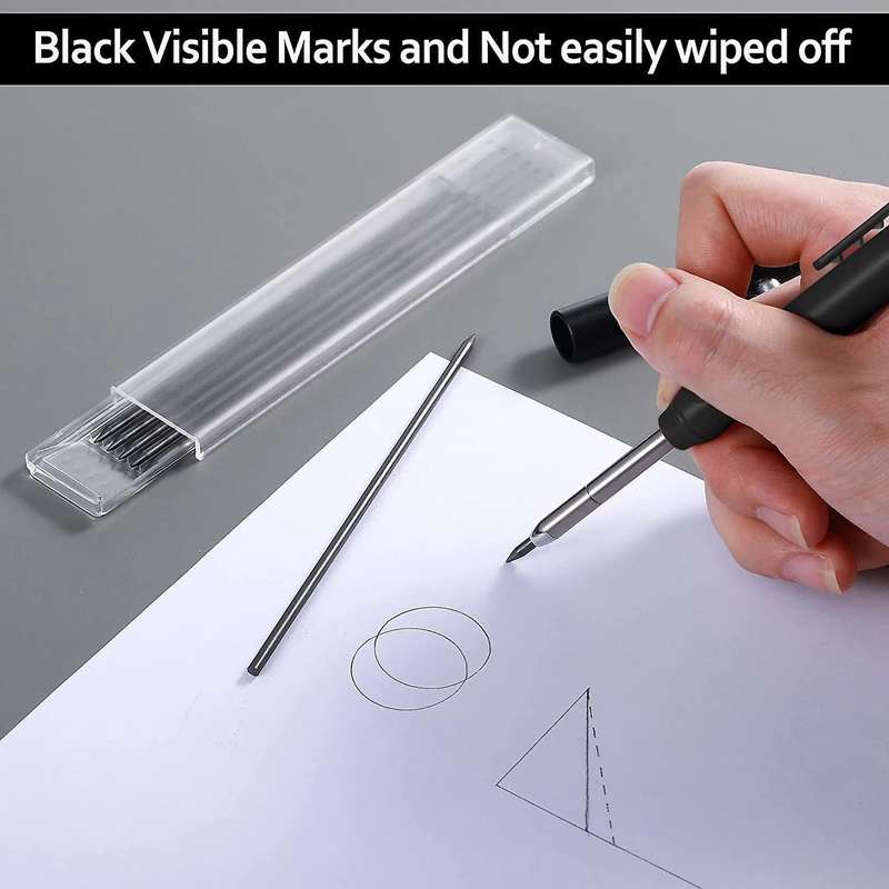 24 Pieces Black 2.8mm Hb Refill Leads for Carpenter Pencil