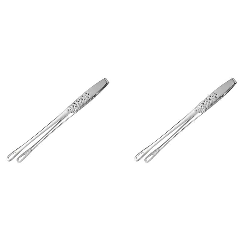 9.4-inch Kitchen Tweezer Tongs, Long Stainless Steel with Precision