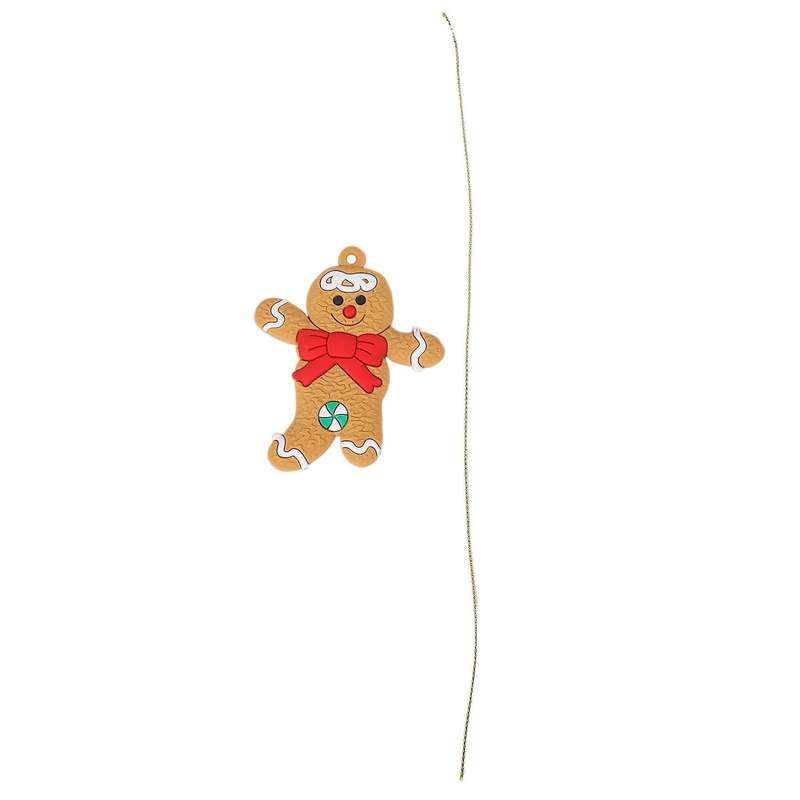 12pcs Gingerbread Man Christmas Tree Ornaments Xmas Soft Room Decor A