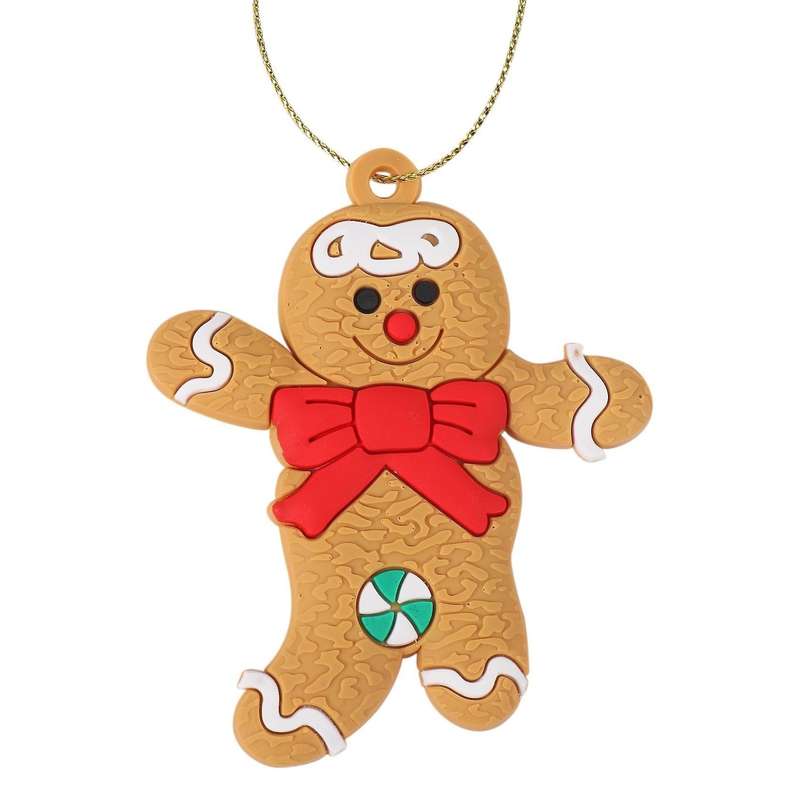 12pcs Gingerbread Man Christmas Tree Ornaments Xmas Soft Room Decor A