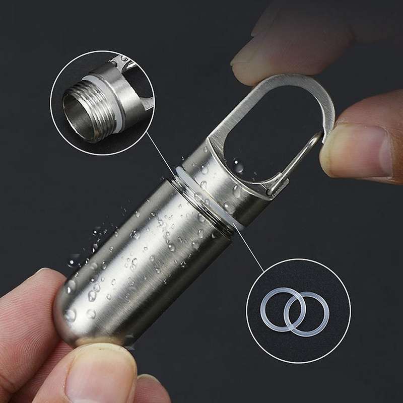 Sealed Storage Pill Box Pill Container Storage Box Waterproof (small)
