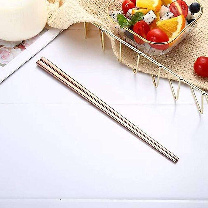 Learning Chopsticks Reusable Dishwasher Safe ,rose Gold