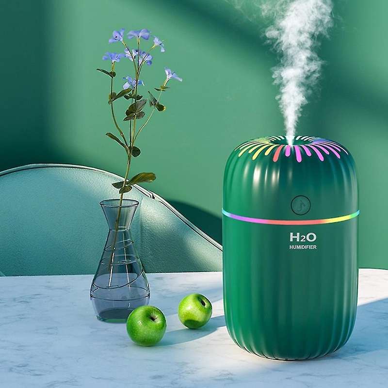 300ml Electric Air Humidifier Aroma Oil Diffuser Purifier Green
