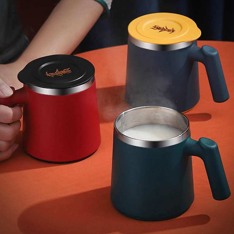 420ml Stainless Steel Mug Vacuum Flask Insulated Coffee Cup Blue