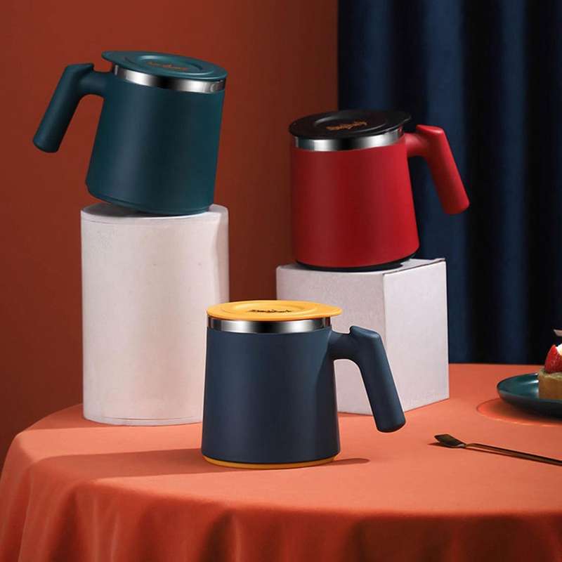 420ml Stainless Steel Mug Vacuum Flask Insulated Coffee Cup Blue