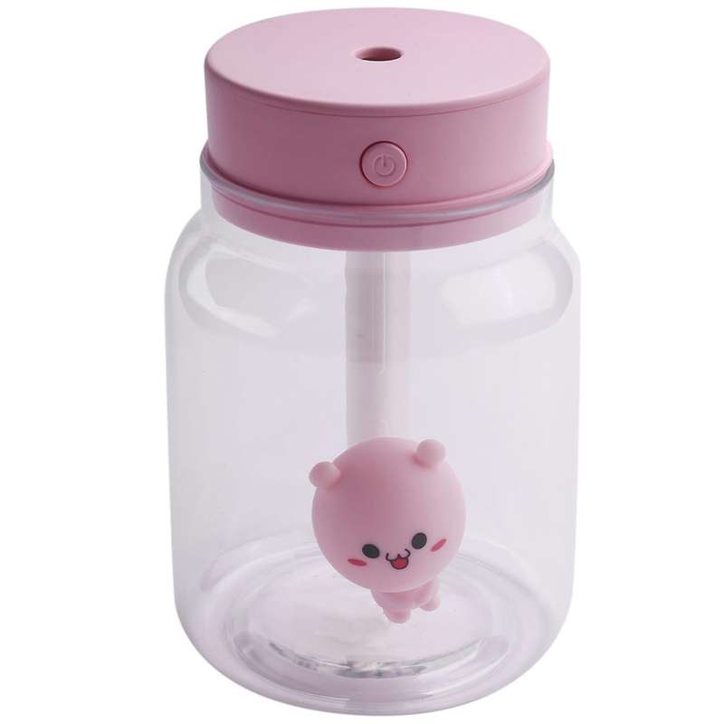 Humidifier Mini Usb Small Household Sprayer Luminous Cup Pink