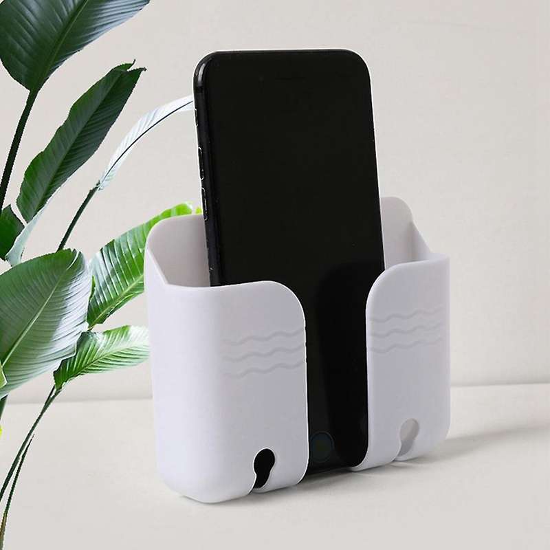 8pcs Mobile Phone Wall Holder Organizer Storage Box with Hooks