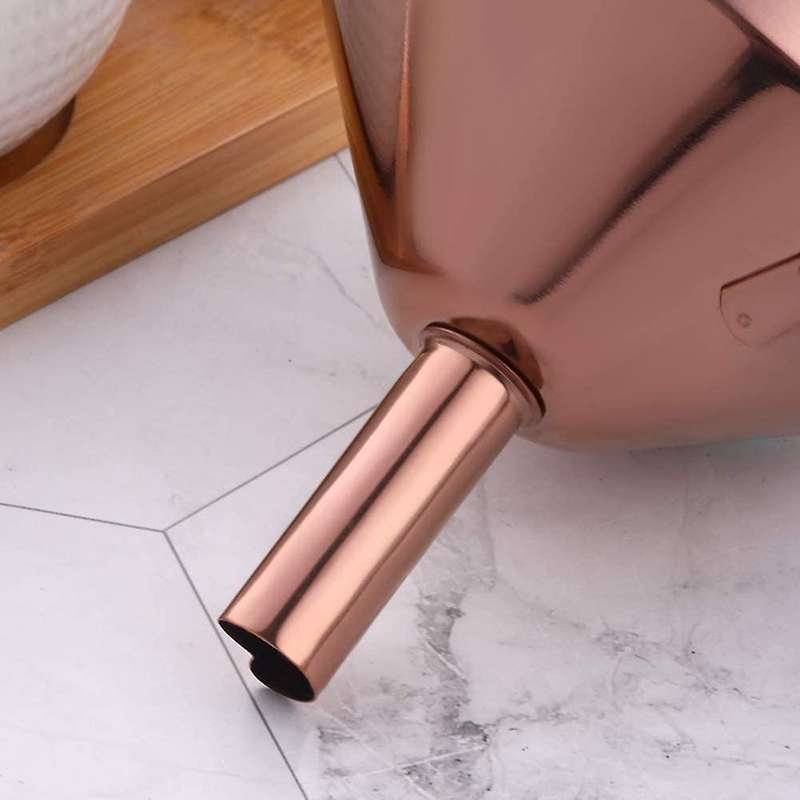 Stainless Steel Funnel with Detachable Filter for Canning -rose Gold