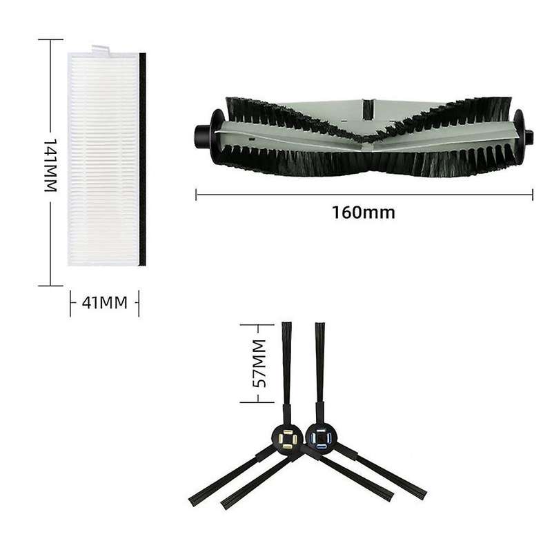 Main Brush Side Brush Hepa Filter for Ilife A7 A9s V8 V8s X750 X800