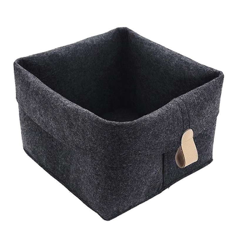 Nordic Felt Basket Living Room Table Sundries Storage Basket Black