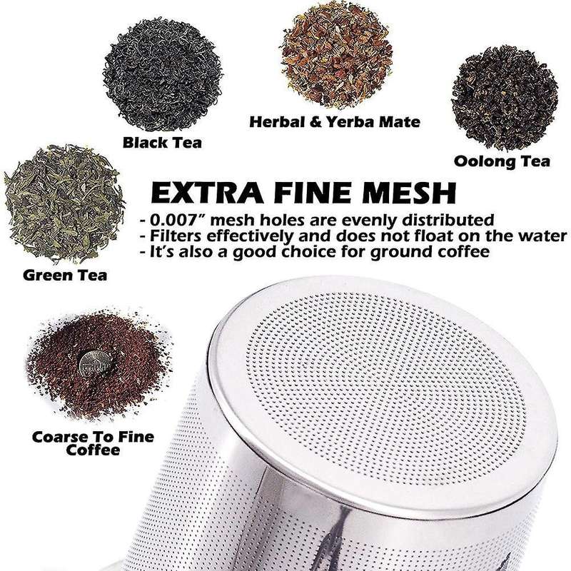 Tea Strainer,extra Fine Tea Infusers for Loose Tea,foldable(2pcs)
