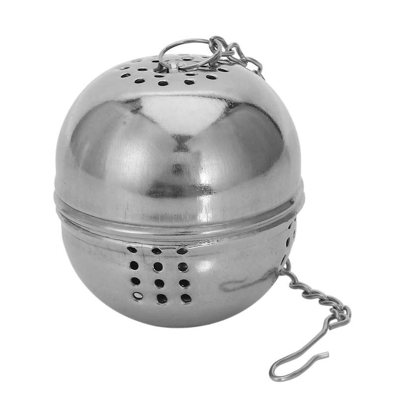 Stainless Steel Egg Shaped Tea Kettles Strainer Locking Spices Ball