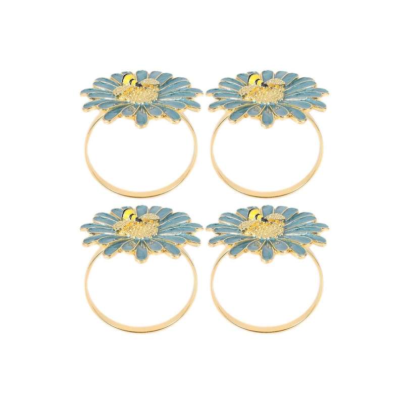 Napkin Ring 4piece Set,little Bee Napkin Holder Ring Table Decoration