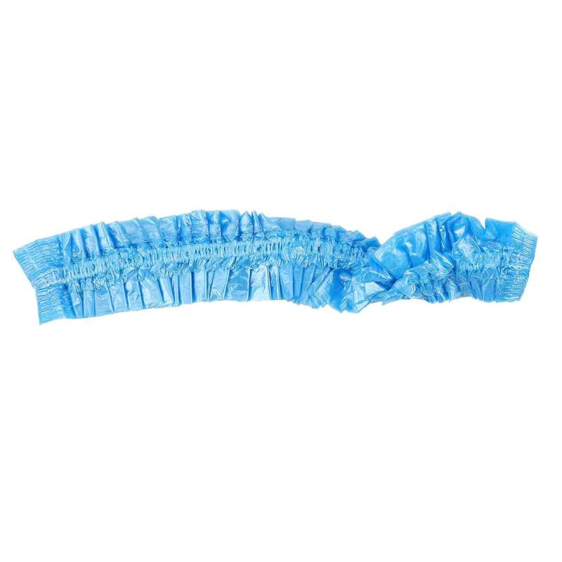 200pcs Clear Disposable Plastic Shower Bath Caps for Hotel Use (blue)