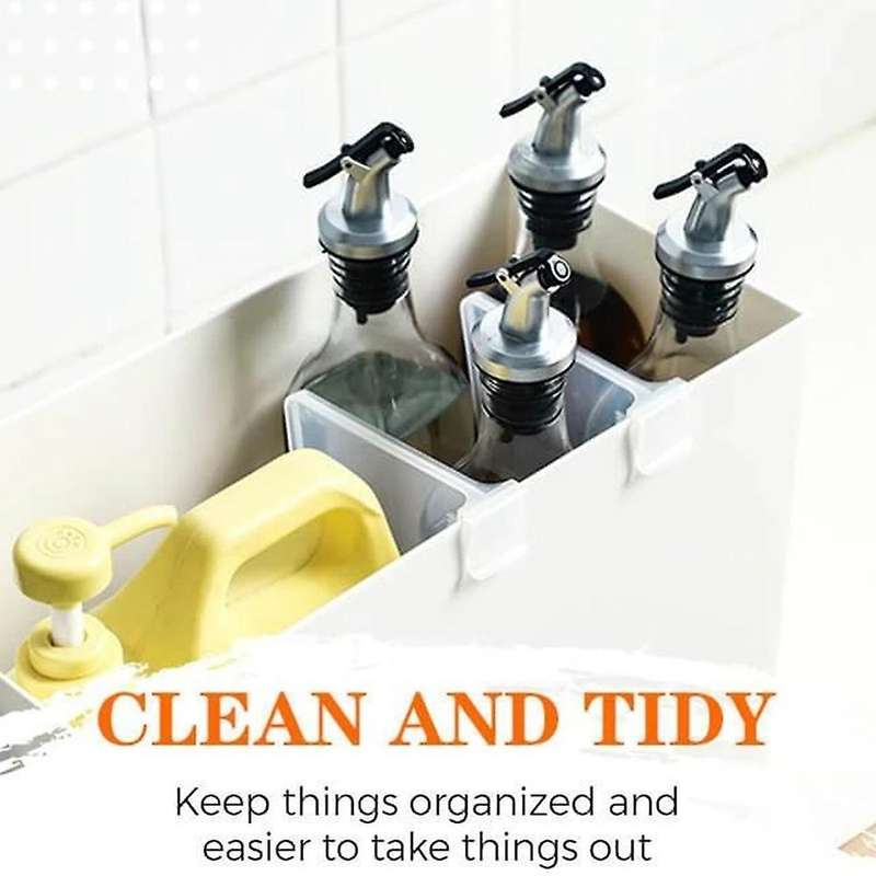 Kitchen Bottle Storage Divider Plywood Food Storage Rack