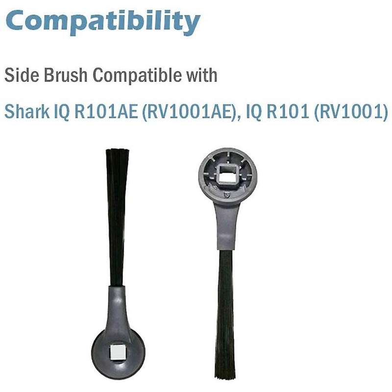 6 Pack Side Brushes Compatible for Shark Iq Rv1001ae Rv101 Robot