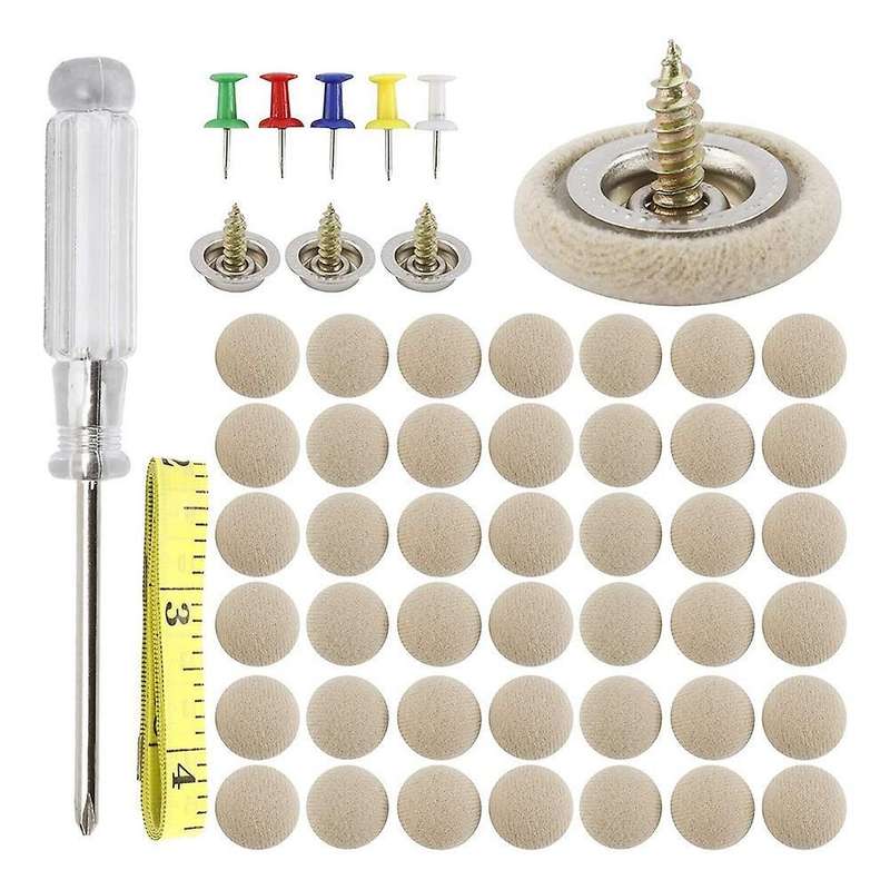 60pcs Car Roof Canopy Repair Rivet Kit Repair for Car Roof Beige