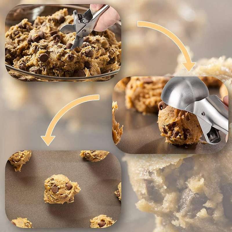 Stainless Steel Ice Cream Scoop, Cookie Scoop with Antifreeze Handle