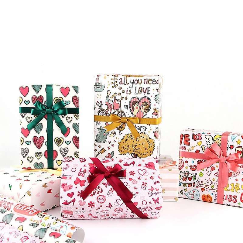 6 Sheets Gift Wrapping Paper,wrapping Paper with 6 Different Patterns