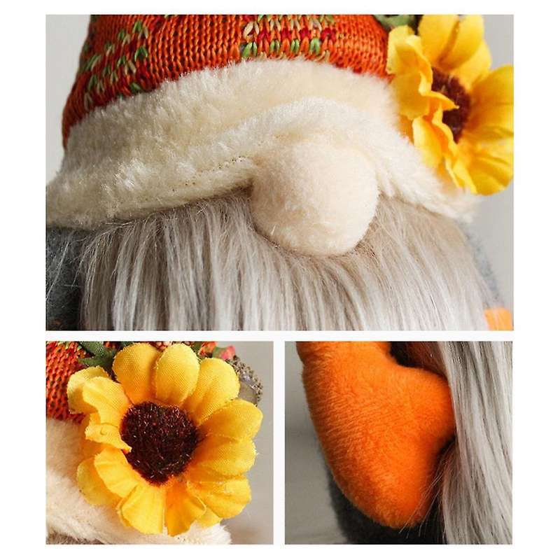 Sunflower Doll Decor, Handmade Faceless Doll for Home Decoration, B
