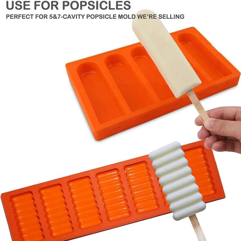 200pcs Handmade Ice Cream Natural Wooden Craft Stick (11.4cmx1.0cm)