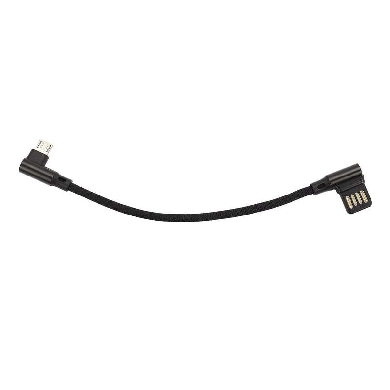 15cm Micro- Usb 5pin Right Usb 2.0 Dual Elbow Data Charging Cable