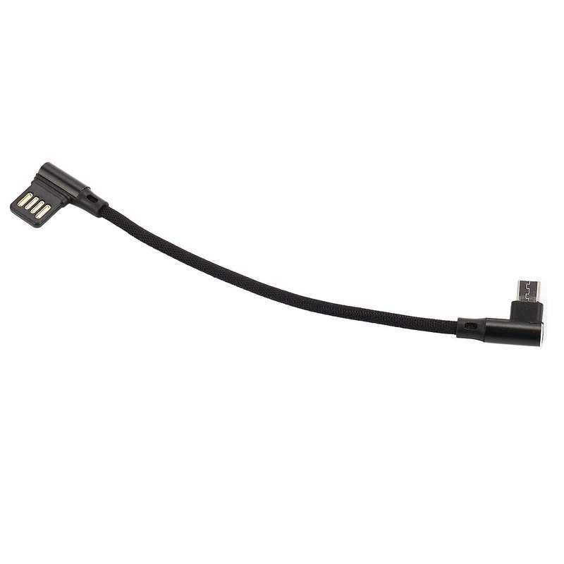 15cm Micro- Usb 5pin Right Usb 2.0 Dual Elbow Data Charging Cable
